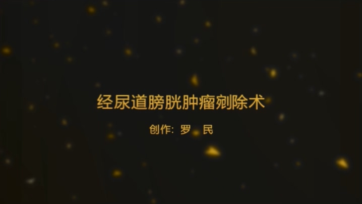 经尿道膀胱肿瘤等离子剜除术