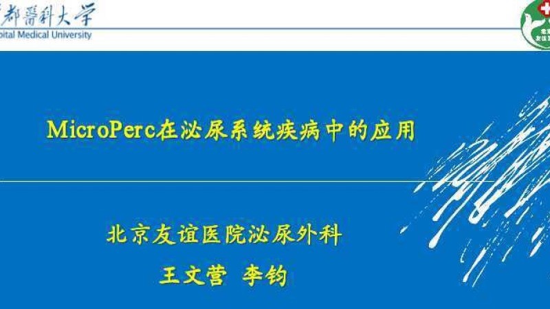第175期 王文营|MicroPerc在泌尿系统疾病中的应用