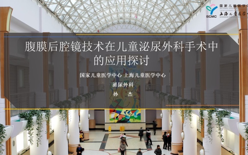 第177期 腹膜后腔镜技术在儿童泌尿外科手术中应用探讨