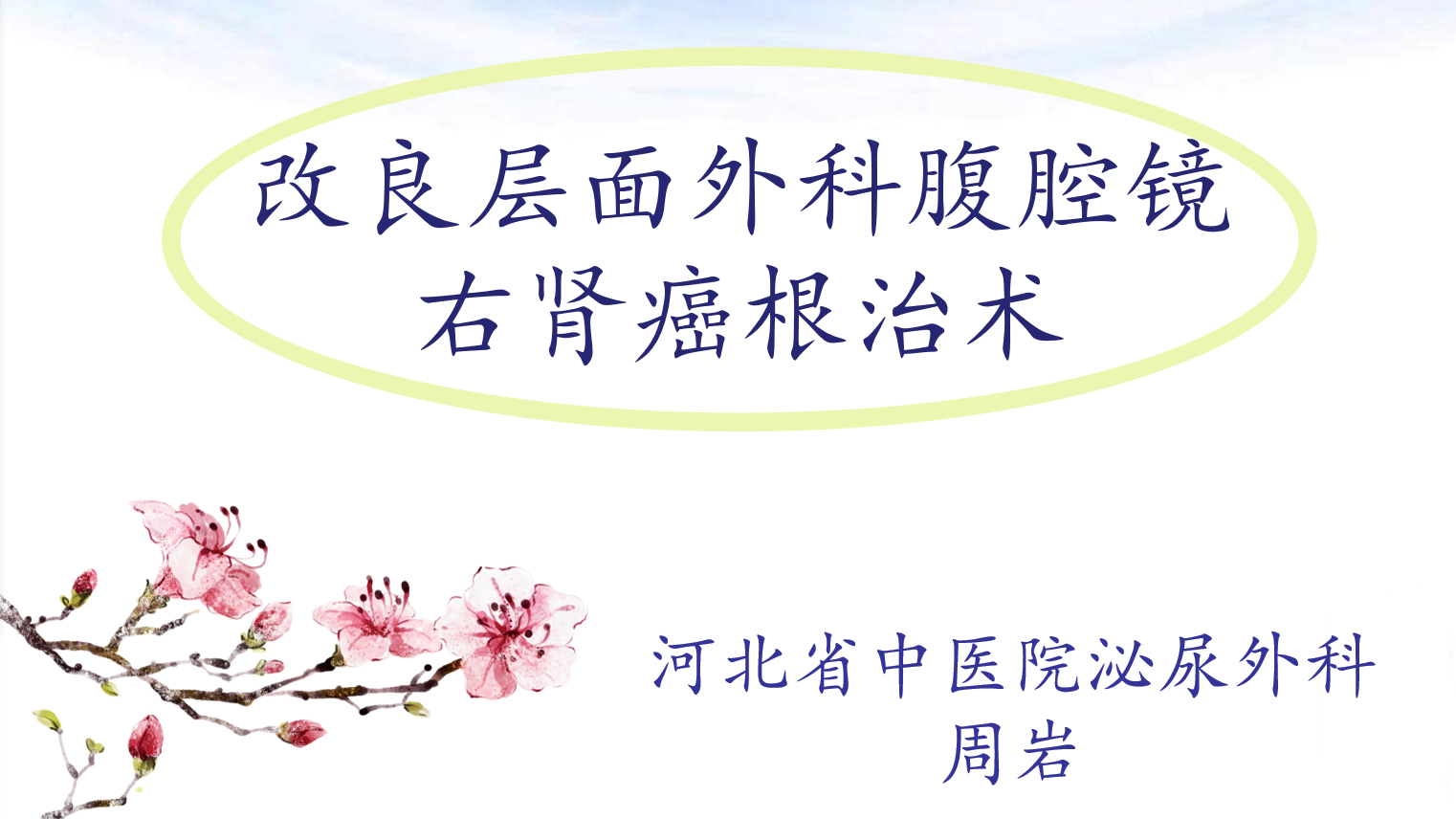 改良层面外科腹腔镜右肾癌根治术