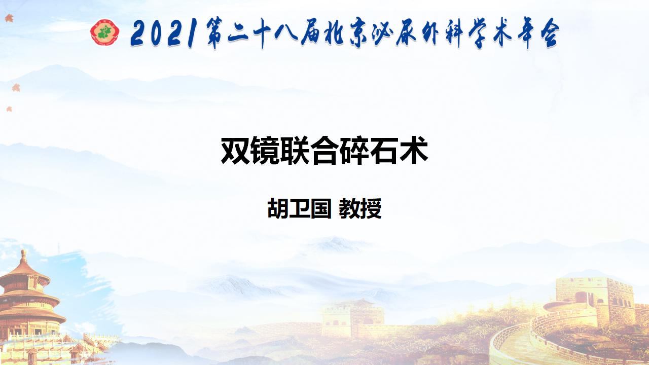 双镜联合碎石术