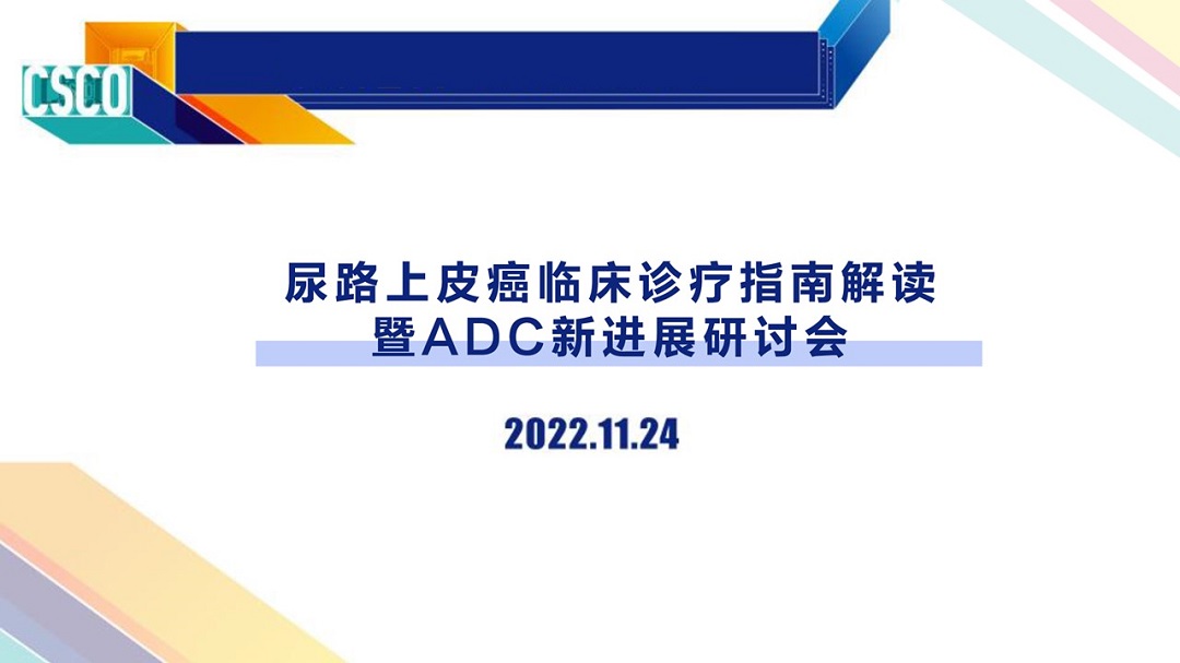 尿路上皮癌临床诊疗指南解读暨ADC新进展研讨会