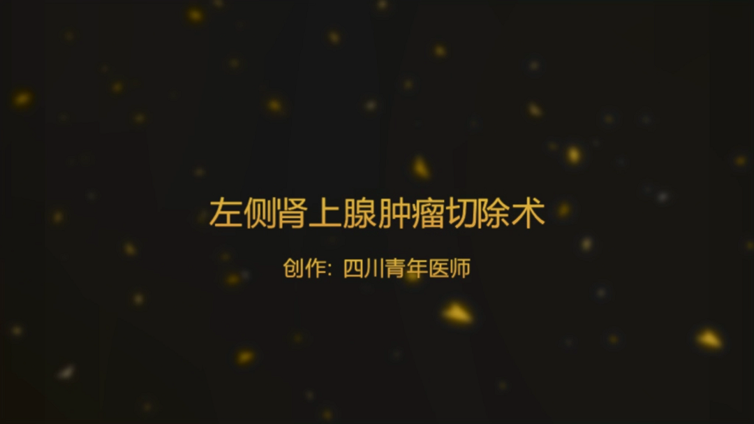 周伟 | 左侧肾上腺肿瘤切除术