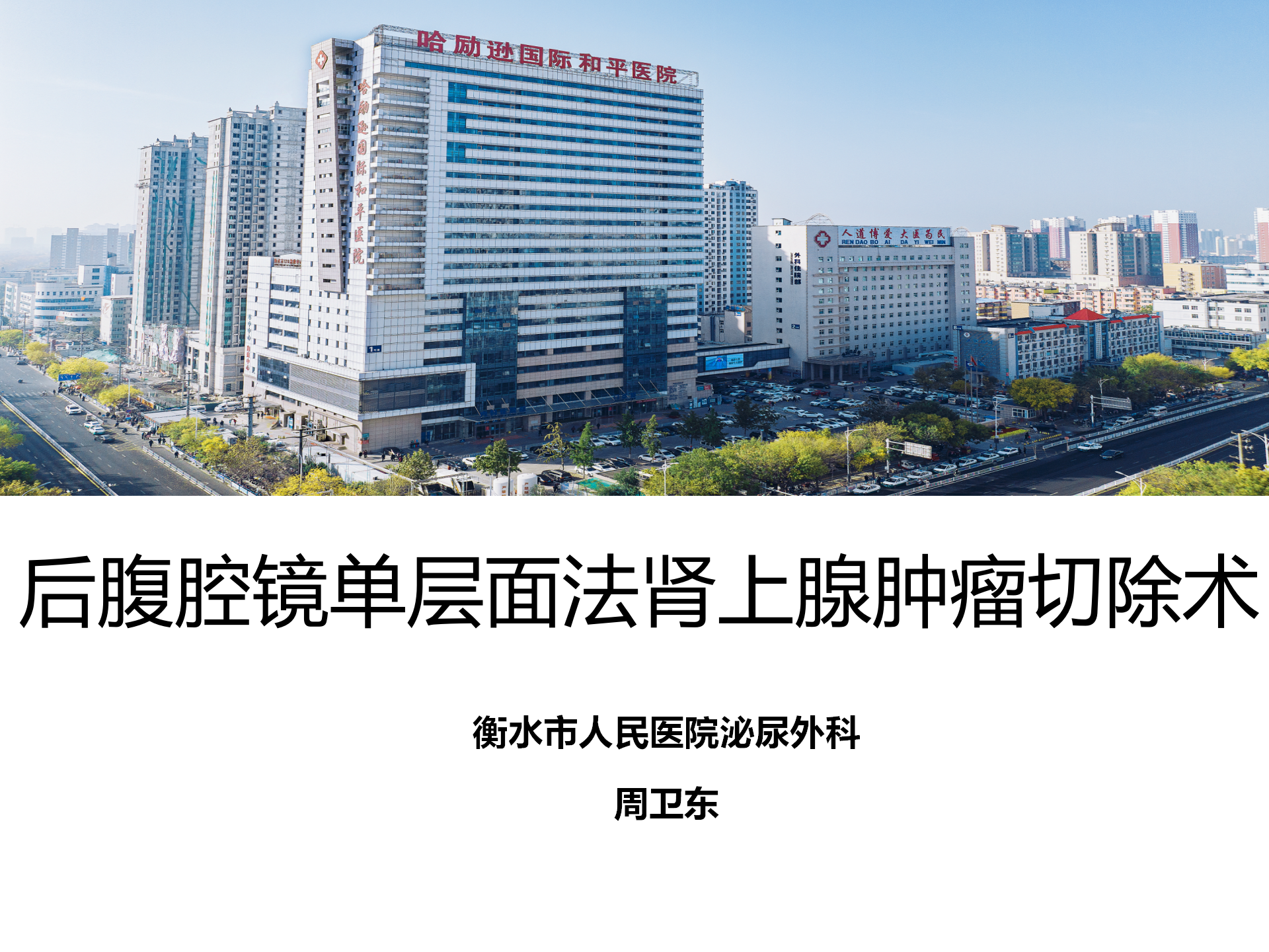 后腹腔镜单层面法肾上腺肿瘤切除术 | 周卫东