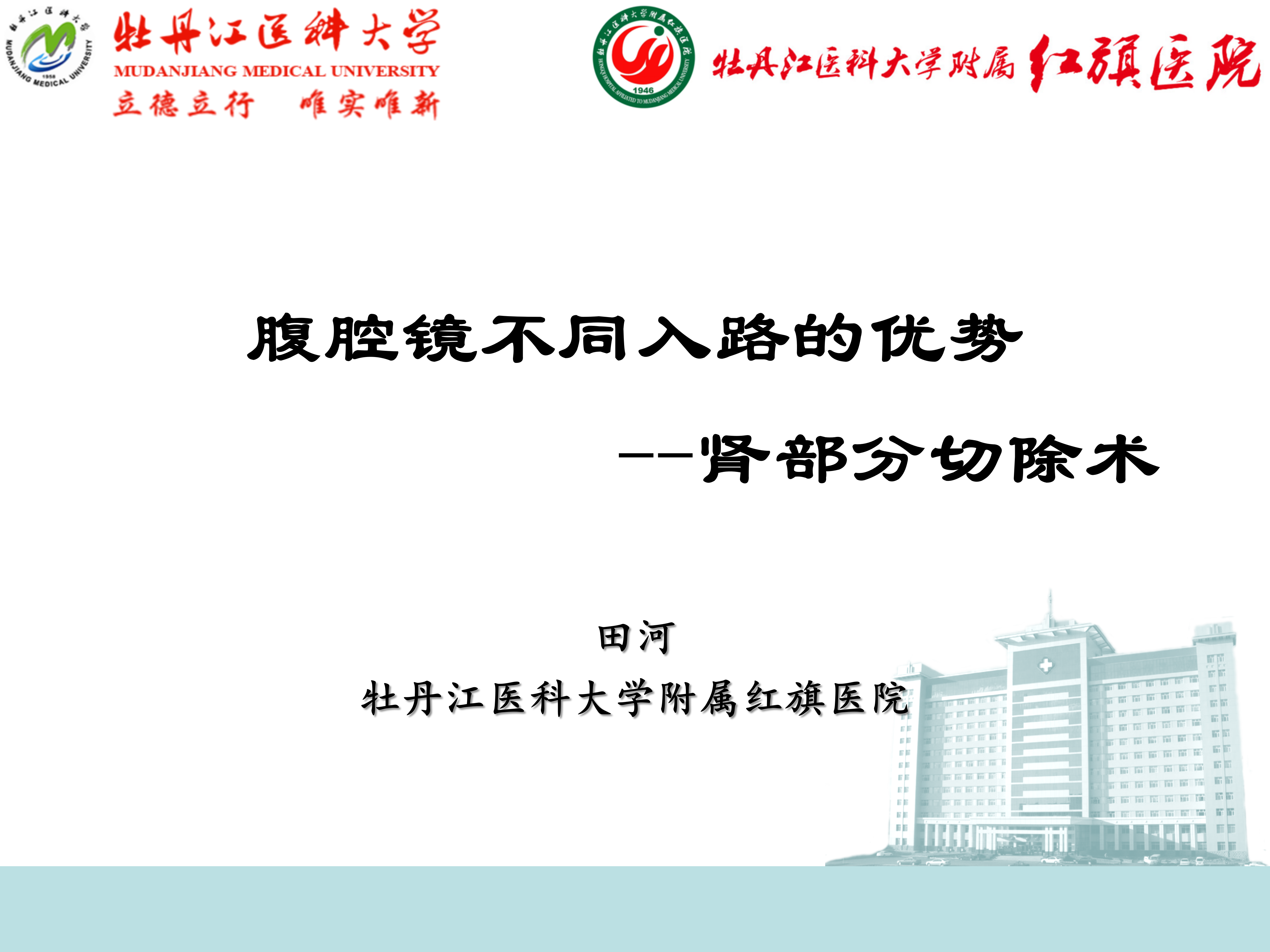 腹腔镜不同入路的优势——肾部分切除术